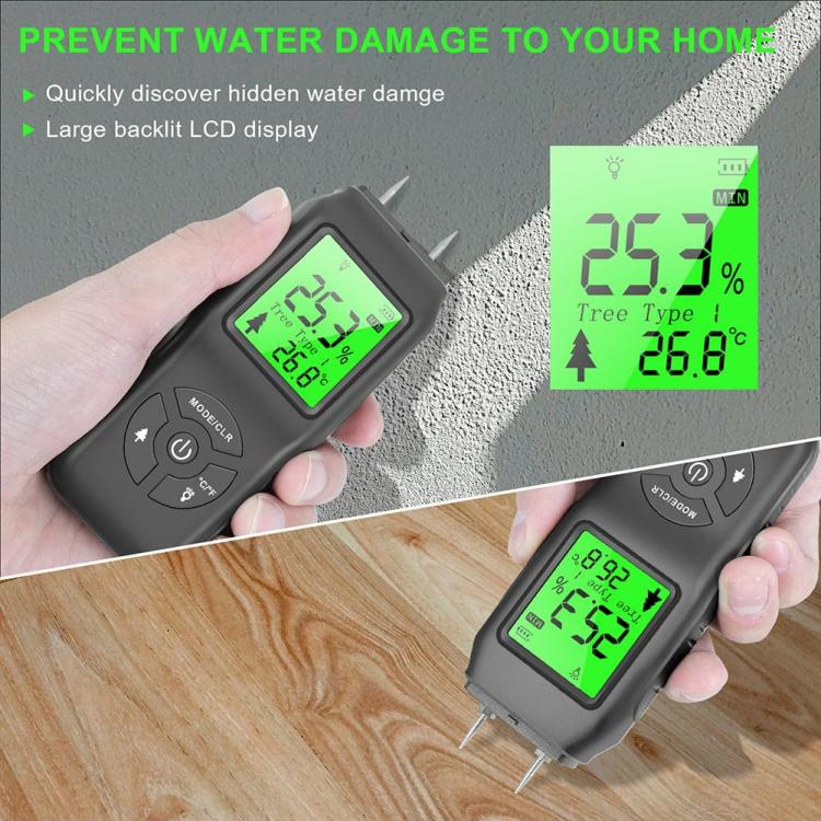 Analyzers | Digital Wood Moisture Meter Pin-Type Non-Contact Hygrometer for Drywall Masonry Analyzers Analyzers