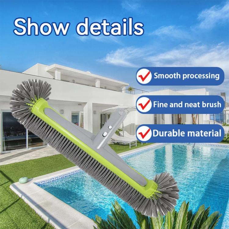 Cleaning Tools | 17.5inch Heavy Duty Pool Brush Head with Round Ends Swimming Pool Scrub Brushes Cleaning Tools Cleaning Tools