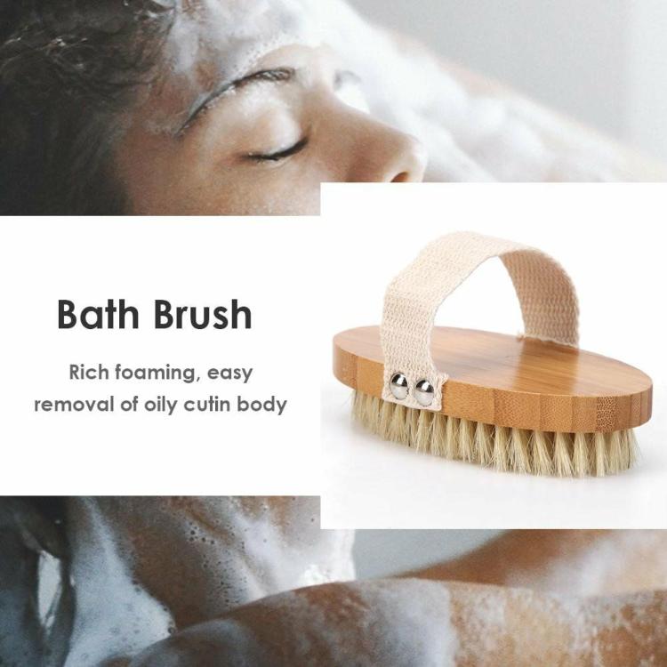 Cleaning Tools | Body Bath Brush Wooden Natural Bristles Massage Shower Spa Shower Brushes Cleaning Tools Cleaning Tools