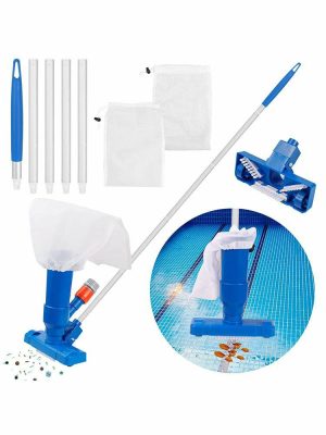 Cleaning Tools | Portable Swimming Pool Pond Fountain Vacuum Cleaner 2 Leafbag with 5Section Pole Cleaning Tools Cleaning Tools