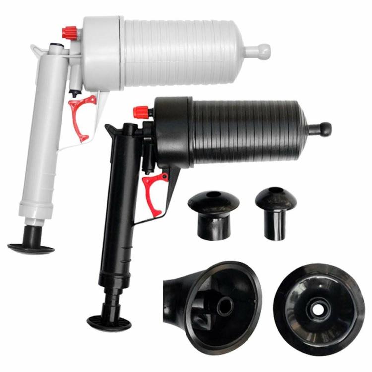 Cleaning Tools | Toilet Dredge Plug Air Power Pump Bathroom Drain Cleaner Sink Pipe Plunger Cleaning Tools Black/Grey