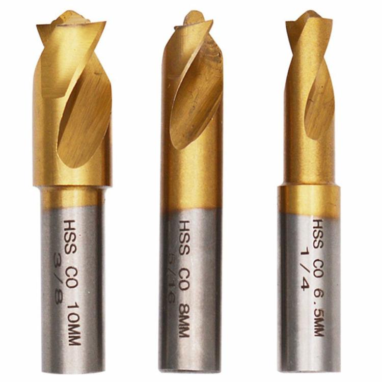 Drill Bit & Screwdriver | 3Pcs 6.5/8/10mm High Strength Spot Weld Cutter Drill Bit for Wood Steel Milling Drill Bit & Screwdriver Drill Bit & Screwdriver