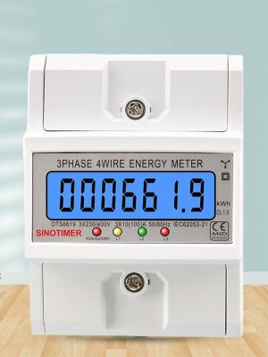 Electrical Instruments | 3 Phase 4 Wires Electric Energy Meter 100A Energy Meter AC 3*230/400V for Indoor Electrical Instruments Electrical Instruments