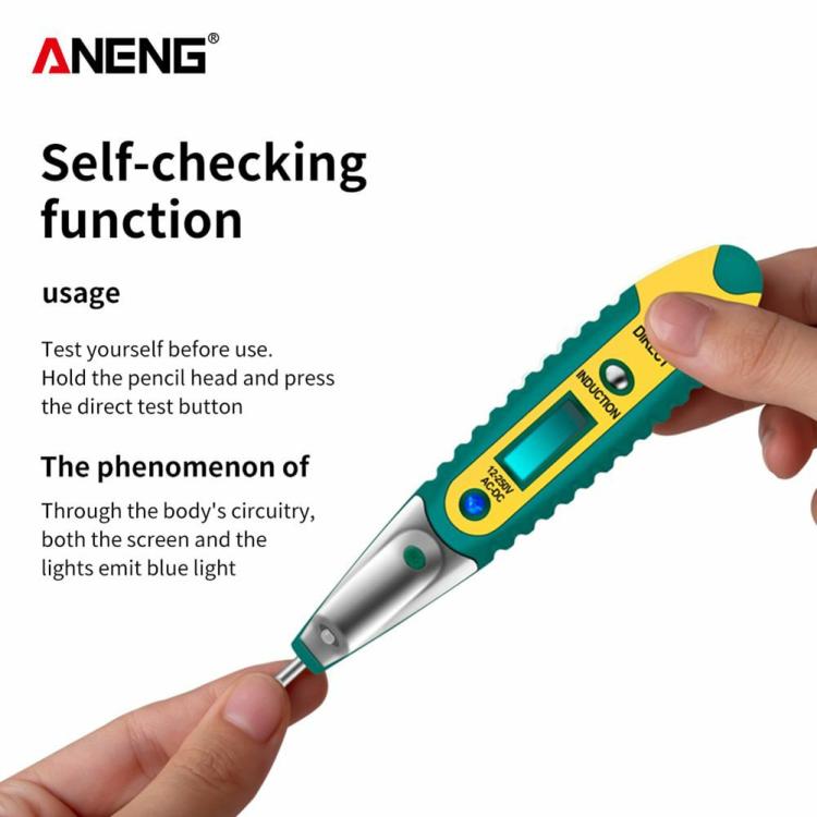 Electrical Instruments | AC/DC 12-250V LCD Digital Tester Screwdriver Voltage Detector Pen Green Electrical Instruments Electrical Instruments