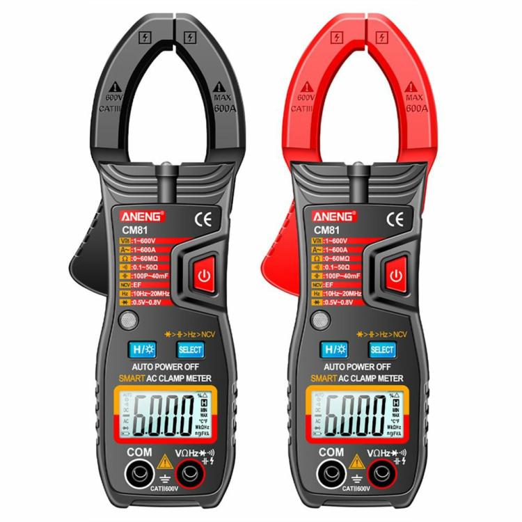 Electrical Instruments | CM81 6000 Counts Clamp Meter DC AC Voltage Auto Range NCV Multimeter Electrical Instruments Black/Red