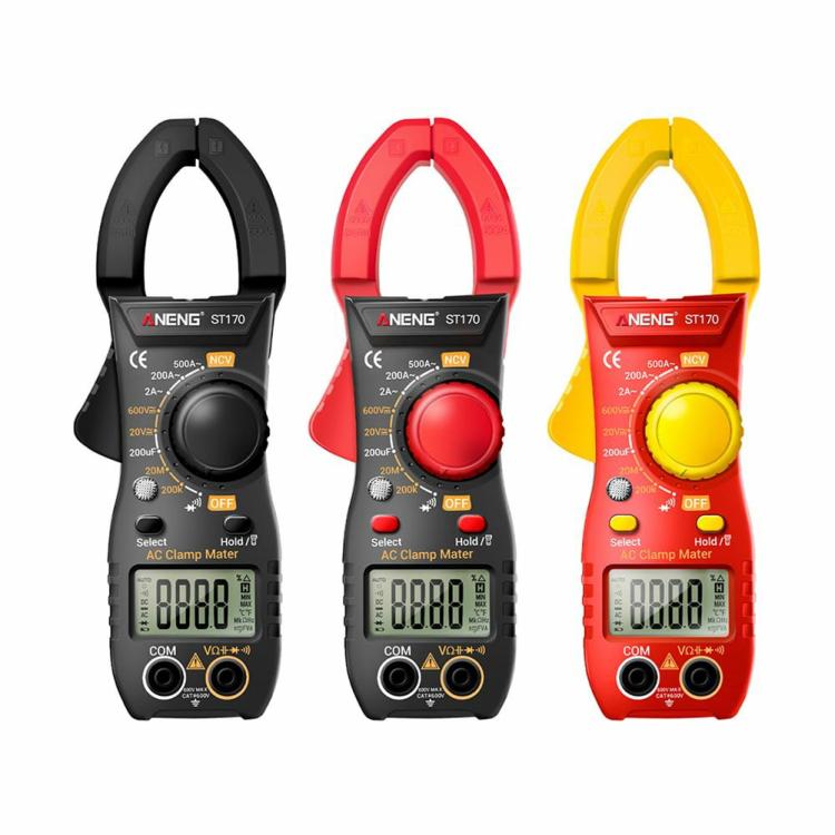 Electrical Instruments | Digital Multimeter 2000 Counts Volt Amp Ohm Meter Clamp Meter Live Wire Test Electrical Instruments Black/Red/Yellow