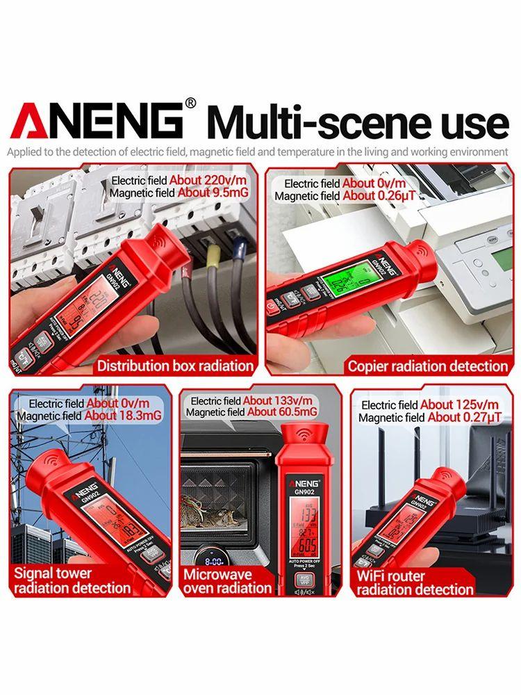 Electrical Instruments | Digital Temperature Tester Meter Electromagnetic Field Radiation Tester for Home Electrical Instruments Electrical Instruments