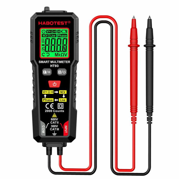 Electrical Instruments | HT93 Digital Multimeter Auto-Ranging 2000 Counts Voltmeter Ohmmeter with NCV Electrical Instruments Electrical Instruments