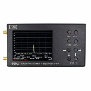 Electronic Measuring | 6GHz SA6 Spectrum Analyzer & Signal Generator 3.2 Inch Touch Screen 35-6200 MHz Electronic Measuring Electronic Measuring