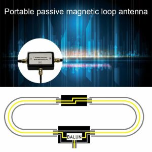 Electronic Measuring | YouLoop Magnetic Antenna Portable Passive Magnetism Loop Antenna for HF VHF Electronic Measuring Electronic Measuring