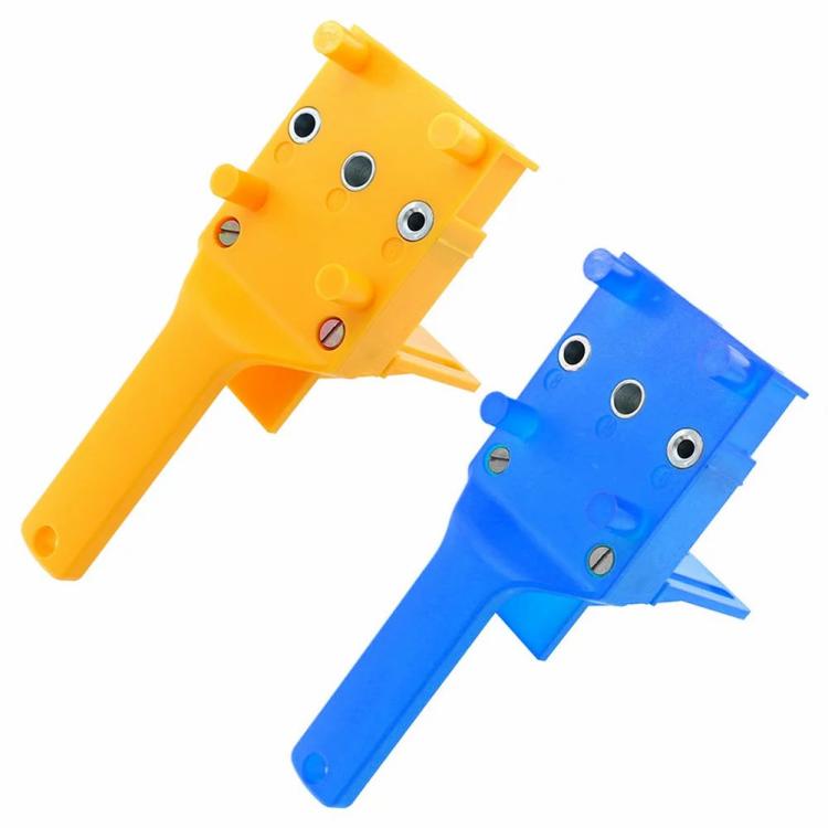 Locator & Fixing Clips | Woodworking Locator Carpentry Wood Doweling Drill Handheld Pocket Hole Jig Locator & Fixing Clips Blue/Yellow