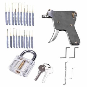 Lock Supplies | 24 Pcs Unlocking Tool Skill Set Portable Lock Opener Set Locksmith Training Tool Hand Tools Lock Supplies