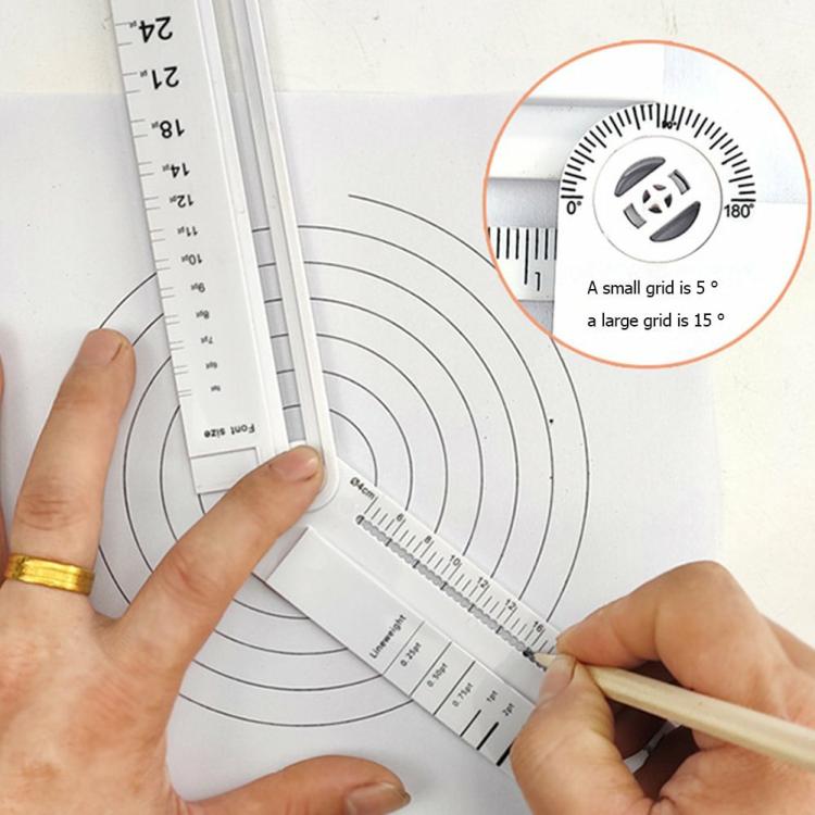 Measuring & Gauging | Multifunctional Folding Geometric Drawing Ruler Line Circular Drafting Tool Measurement & Analysis Measuring & Gauging