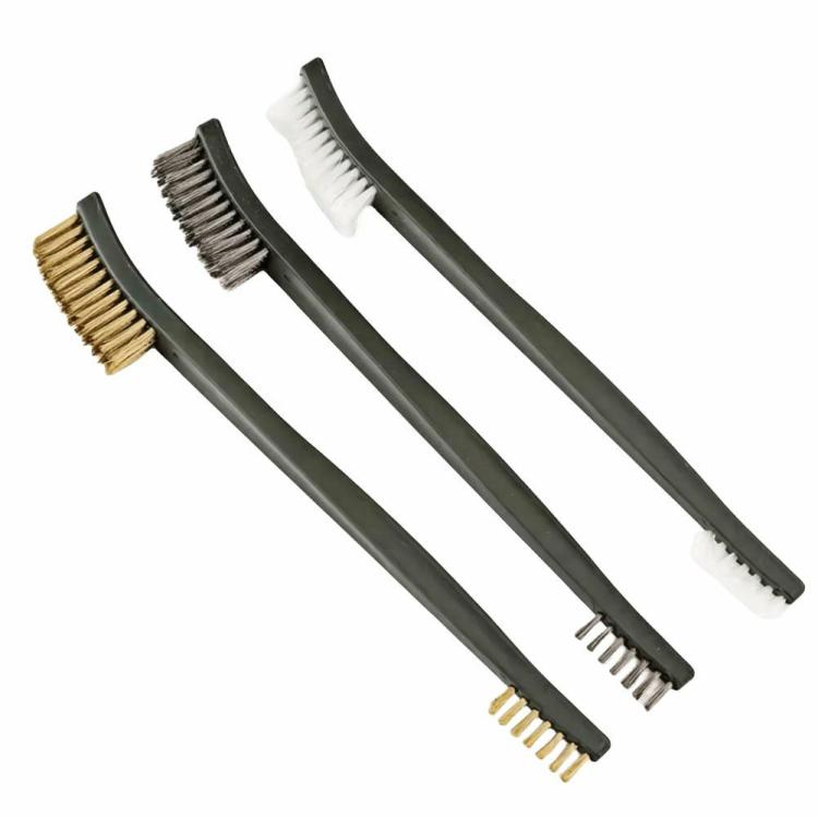 Other Hand Tools | 3 PCS Double-end Steel Wire Brush Brass/Stainless Steel/Nylon Brush Rust Removal Hand Tools Other Hand Tools