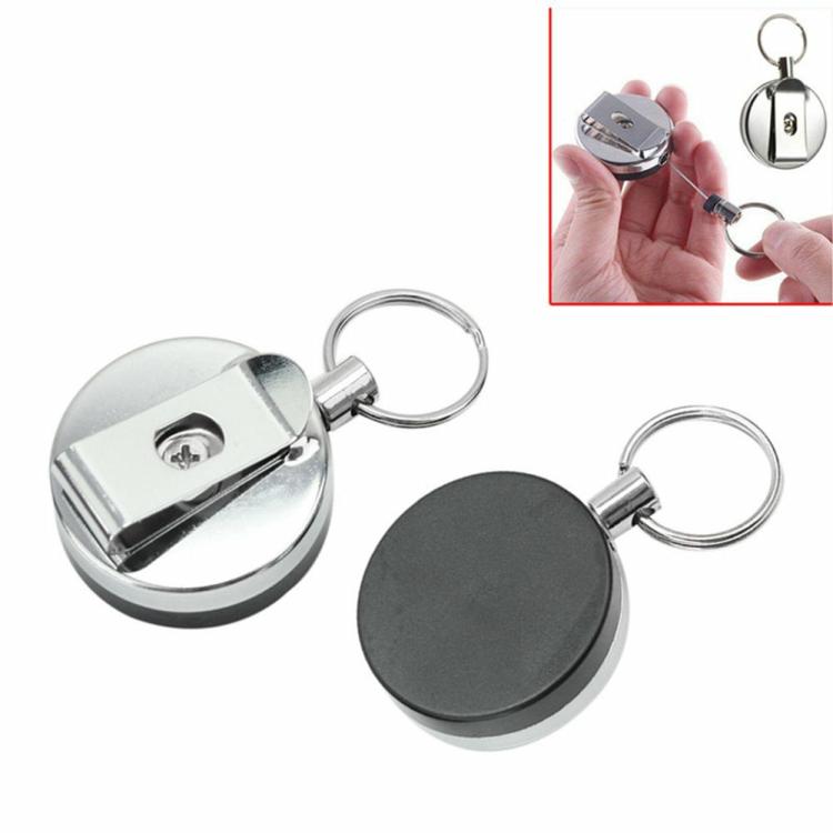 Other Hand Tools | 60cm Retractable Pull Belt Key Ring ID Card Badge Holder Wire Rope Chain Hand Tools Other Hand Tools