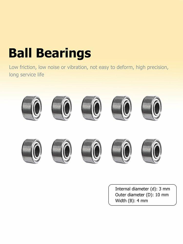 Other Tools | 10pcs Ball Bearings 3x10x4mm 623zz Carbon Steel Deep Groove Miniature Bearings Other Tools Other Tools