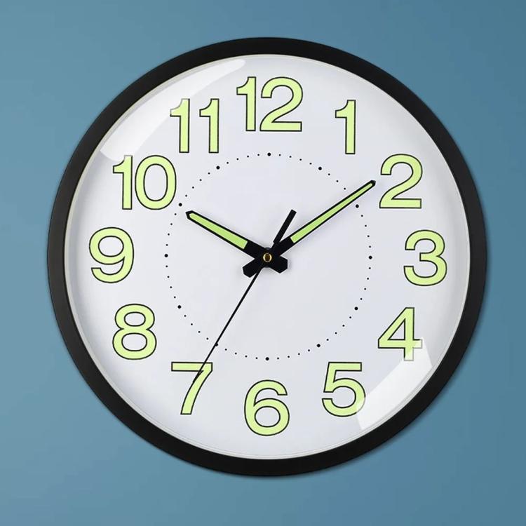 Other Tools | 12inch Round Wall Clock Non-Ticking Luminous Wall Clock for Bedroom Living Room Other Tools Black