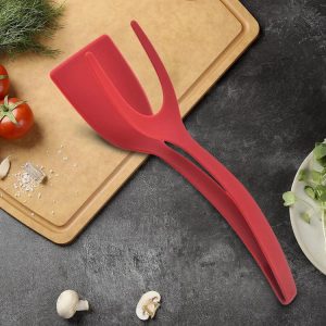 Other Tools | 2 In 1 Egg Spatula Tongs Silicone Grip Pancake Fried Turners Kitchen Accessories Other Tools Other Tools