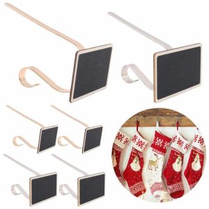 Other Tools | 2 Pcs Christmas Stocking Holders with Small Blackboard Christmas Fireplace Hook Other Tools Other Tools