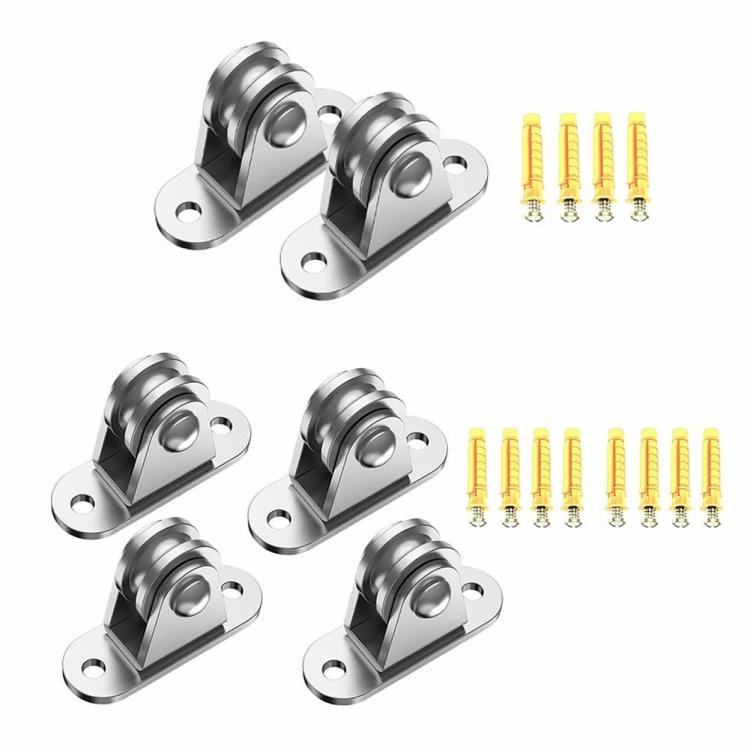 Other Tools | 2/4Pcs Bearing Silent Wheel Loading 176 Lb Pulley Block Kit Wall-Mounted Pulley Other Tools Other Tools