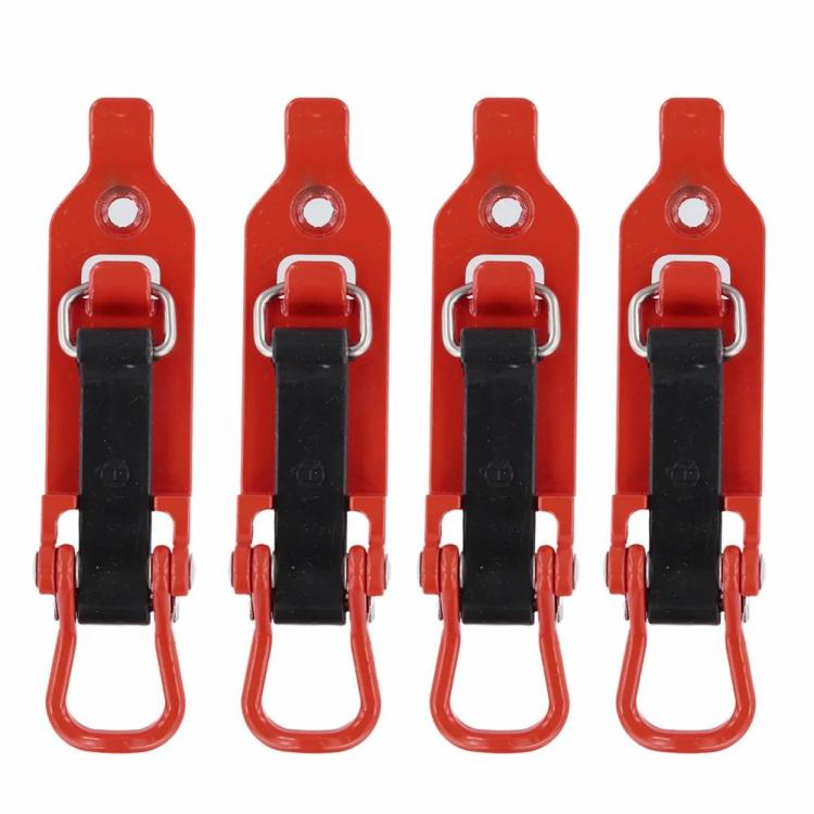 Other Tools | 4 Pcs Shovel Mount Quick Release Metal Rubber Clamps for Roof Rack Other Tools Orange/Red/Black