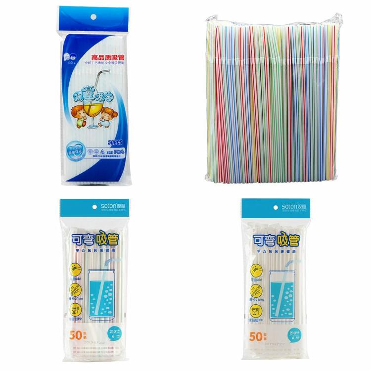 Other Tools | 50/100pcs Colourful Stripes Straws Extra Long Drinking Straws for Cafe/Bar/Party Other Tools Other Tools