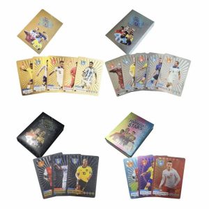 Other Tools | 55Pcs Ballsuperstar Gold Foil Card Ultra Rare Football Player Trading Card Other Tools Gold/Silver/Black/Multicolored