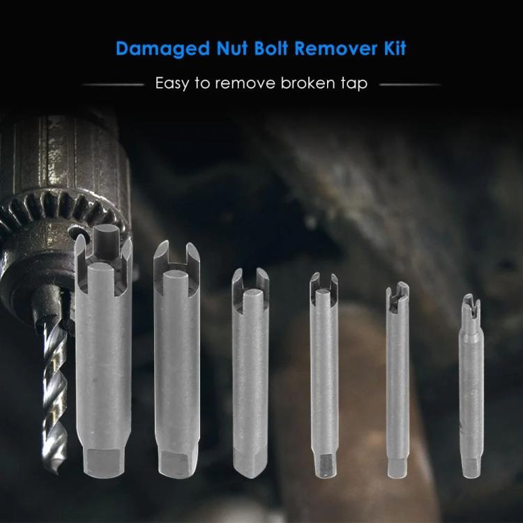 Other Tools | 6pcs Damaged Bolt Remover Kit Stud Extractor Broken Bolt Screw Remover Other Tools Other Tools