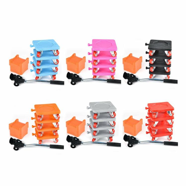 Other Tools | 8pcs Household Transport Heavy Furniture Mover Wheeled Rollers Bar Set Other Tools Black