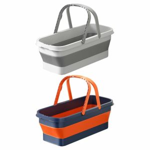 Other Tools | Collapsible Barrel Easy Storage Fishing Pail Tools Rust Resistant for Travel RVs Other Tools Grey White/Orange Yellow