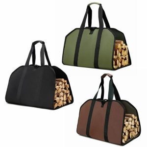 Other Tools | Fireplace Tote Storage Bag Waterproof Firewood Log Carrier Tote for Camping Trip Other Tools Black/Coffee/Green