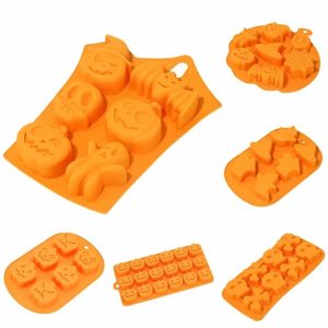 Other Tools | Halloween Silicone Baking Mould Candy Mold with Bag Scary Pumpkin Silicone Mold Other Tools Other Tools