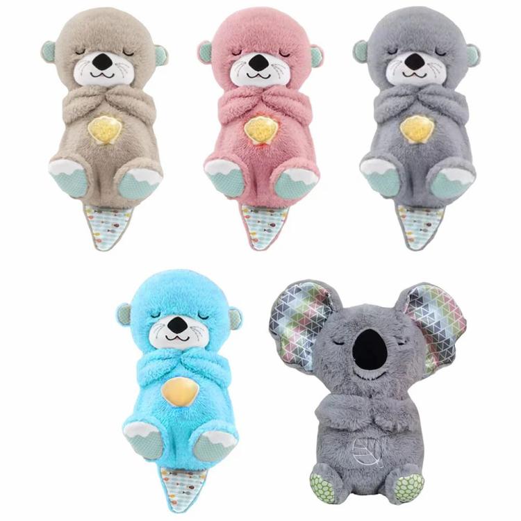 Other Tools | Soothe and Snuggle Otter with Music Lights Portable Plush Baby Toy for Infants Other Tools Light Brown/Pink/Grey/Blue/Light Grey