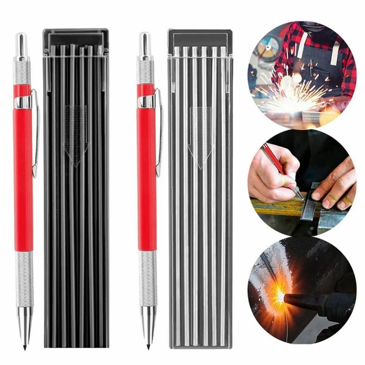 Other Woodworking Tools | Welding Pencil with 12PCS Streak Refills Mechanicals Metal Marker for Metal Work Other Woodworking Tools Other Woodworking Tools