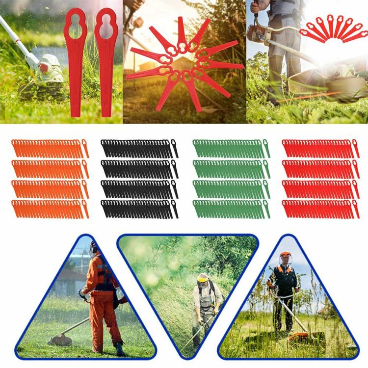 Parts & Accessories | 100 Pcs Plastic Strimmer Blades Replacement L83 for Cordless Grass Trimmer Garden Tools Parts & Accessories