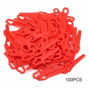 Parts & Accessories | 100pcs Plastic Cutter Replacement Blade for Garden Lawn Mower Grass Trimmer Garden Tools Parts & Accessories