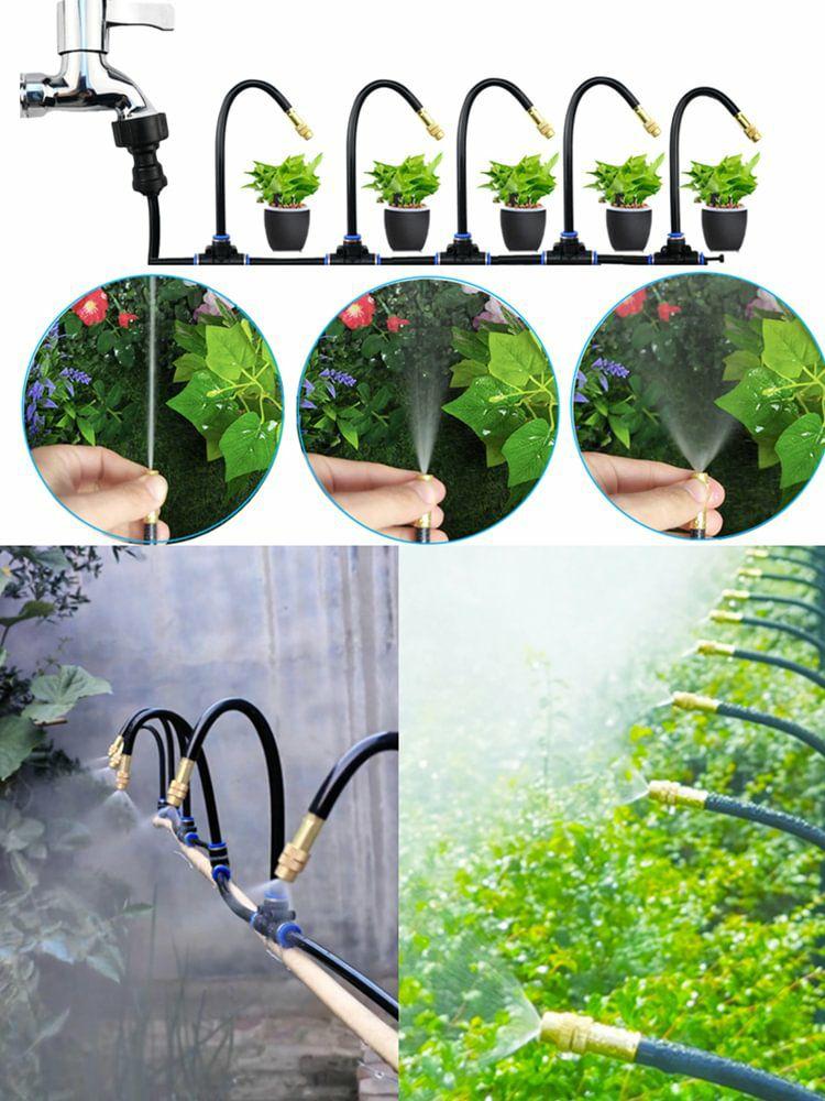 Parts & Accessories | 5M/10M Misting System Kit 360 Degree Bend Balcony Rainforest Sprayer for Garden Garden Tools Parts & Accessories