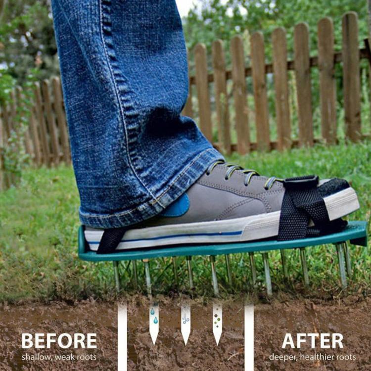 Planting & Protective Gears | Lawn Aerator Shoes Spiked Shoes Heavy Duty Adjustable for Grass Lawn Garden Yard Garden Tools Planting & Protective Gears