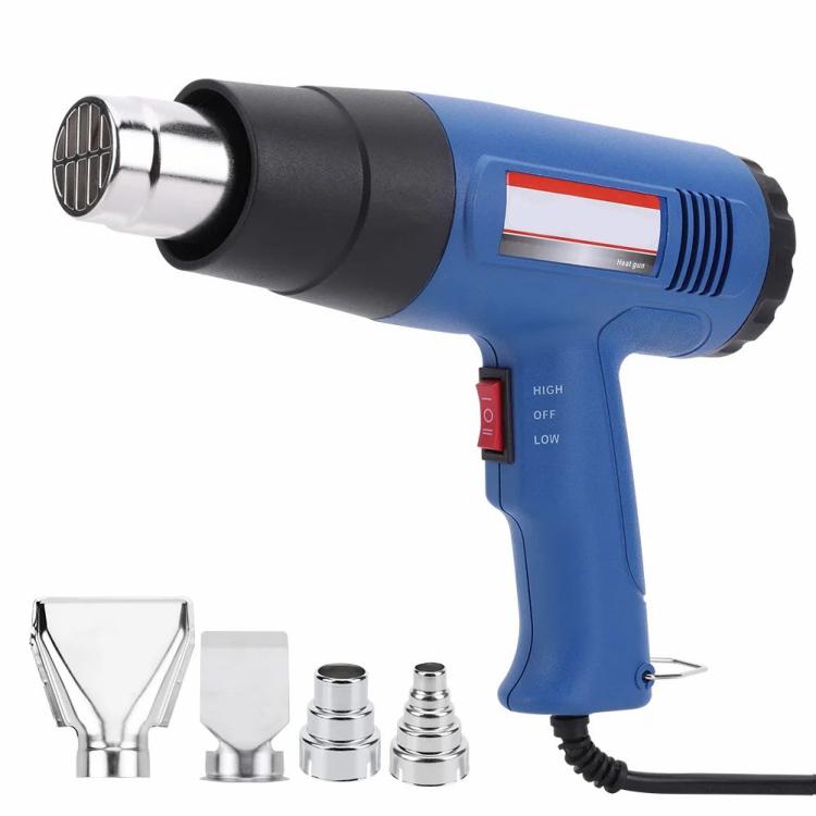 Power Guns | 1800W Heat Gun Two Temperature Setting 110V 220V Hot Air Gun with 4 Nozzles Power Guns Power Guns