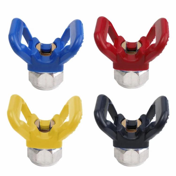 Power Guns | 7/8 High Pressure Airless Paint Spray Gun Flat Tip Nozzle Guard for Sprayer Power Guns Blue/Red/Yellow