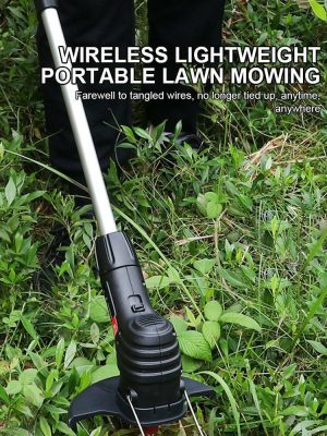 Power & Hand Tools | Cordless Lawn Mower 18000RPM Lithium Battery Weeder 2000MAH for Yard Lawn Garden Garden Tools Power & Hand Tools