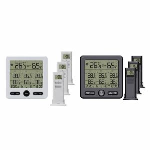 Temperature Instruments | 1 to 3 Battery Powered Indoor Outdoor Wireless Digital Hygrometer Thermometer Measurement & Analysis Temperature Instruments