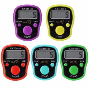 Timers & Counters | 0-99999 LCD Display Finger Counter LED Luminous Electronic Tally Counter Measurement & Analysis Purple/Red/Green