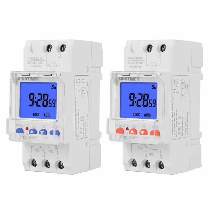 Timers & Counters | Weekly Programmable Digital Timer Switch LCD Time Relay DIN Rail Mount Measurement & Analysis Timers & Counters