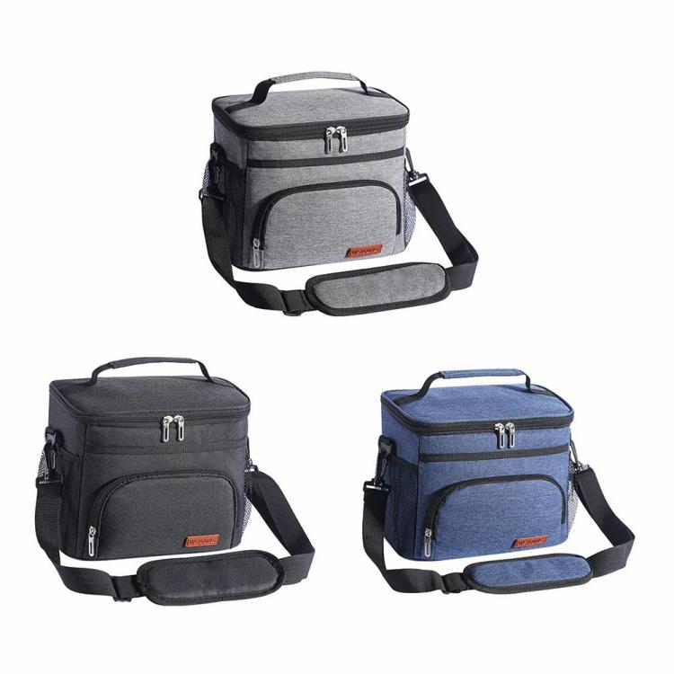 Tool Bags | Insulated Lunch Bag Leakproof Lunch Cooler Bag for Office Picnic Hiking Beach Tool Bags Grey/Black/Blue And White