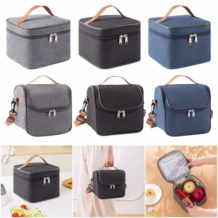 Tool Bags | Lunch Bag Insulated Cooler Bag Leakproof Thermal Lunchbox for Work Office Picnic Tool Bags Grey/Black/Navy Blue