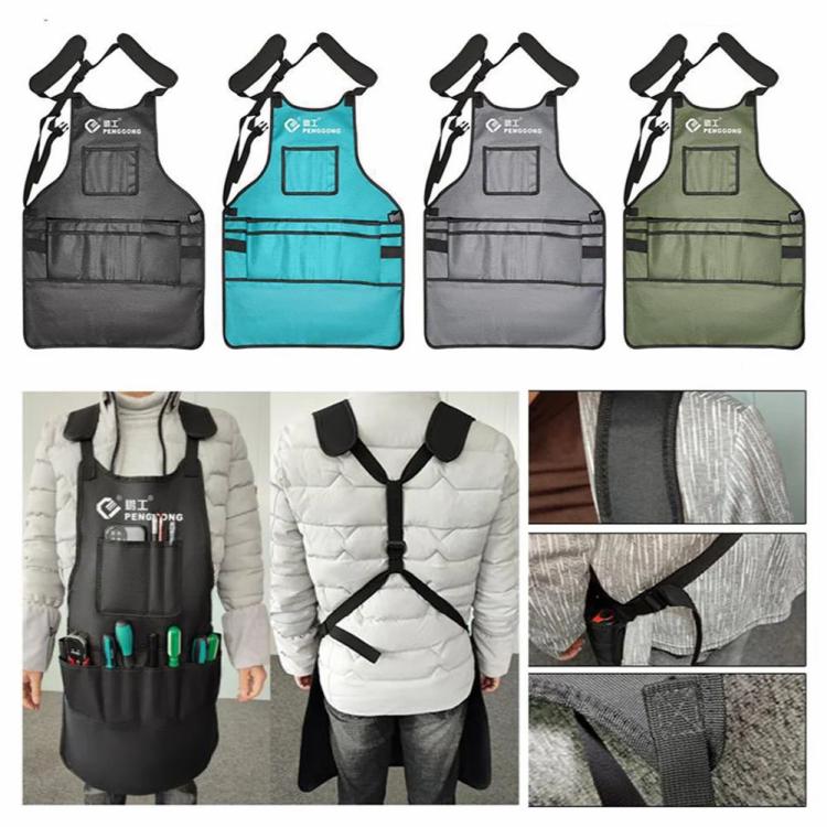 Tool Bags | Multifunctional Tool Apron Oxford Cloth Waterproof Apron Gifts for Woodworker Tool Bags Black/Grey/Blue/Army Green