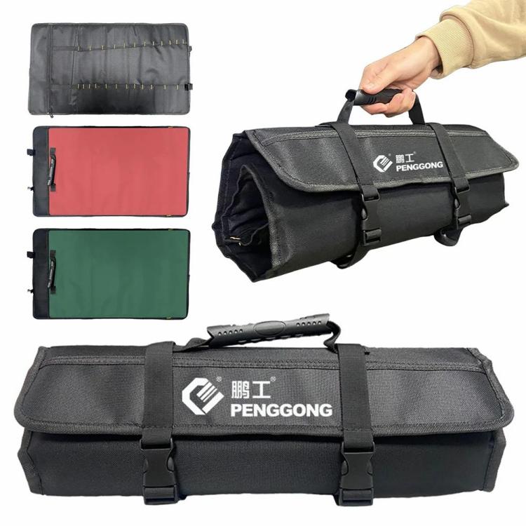 Tool Bags | Roll-up Tool Storage Bag Oxford Cloth Motorcycle Tool Roll Bag Multitool ToolKit Tool Bags Red/Green/Black