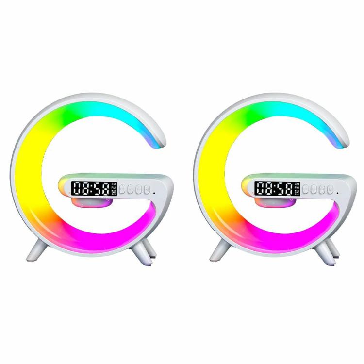 Cleaning Tools | 15W Multifunctional Charging Dock RGB Night Light Alarm Clock for iPhone Samsung Cleaning Tools Cleaning Tools