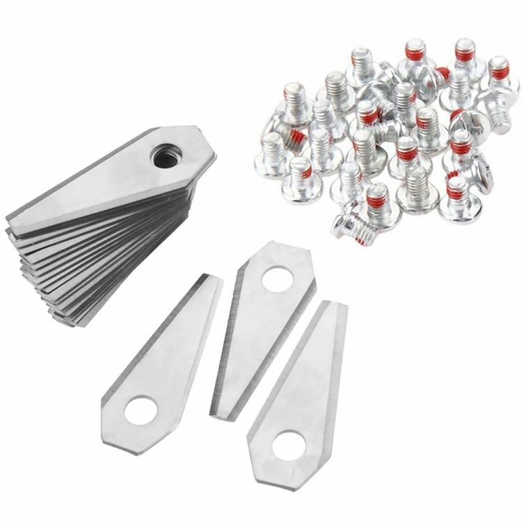 Parts & Accessories | 18Pcs Grass Cutter Blade Anti-rust for Bosch Indego 800 1000 1200 (Silver) Garden Tools Parts & Accessories